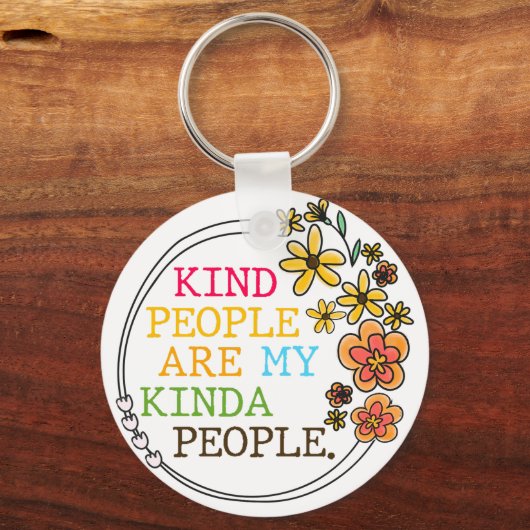 Soort mensen zijn mijn Kinda-mensen Sleutelhanger (Achterkant)