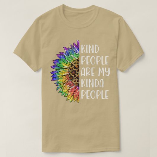 Soort mensen zijn mijn Kinda's Hippie Tie Dye Sun T-shirt (Design voorkant)