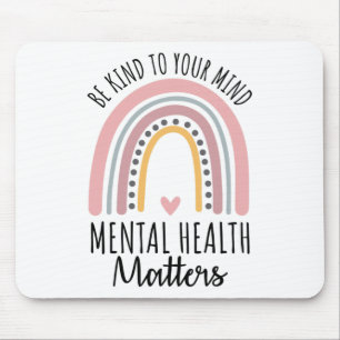 Soort Mentale Gezondheidsproblemen Polka Dot Rainb Muismat