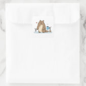 Soort Miereneter | Teamsteun Vierkante Sticker (Tas)