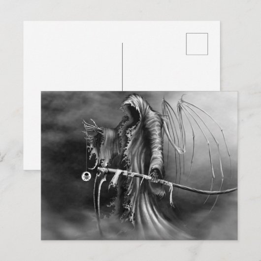 Soort overlijden briefkaart (Voorkant / Achterkant)