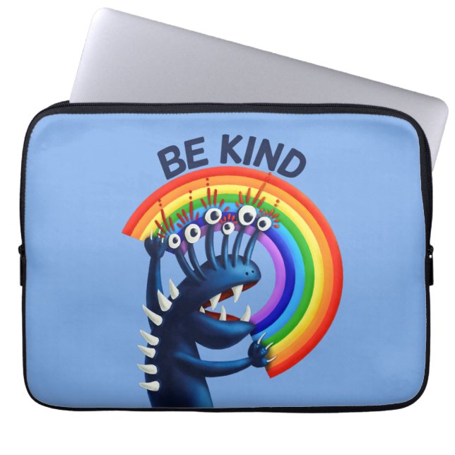 Soort regenboogverkuilheid laptop sleeve (Voorkant)