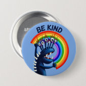 Soort regenboogverkuilheid ronde button 7,6 cm (Voorkant /achterkant)