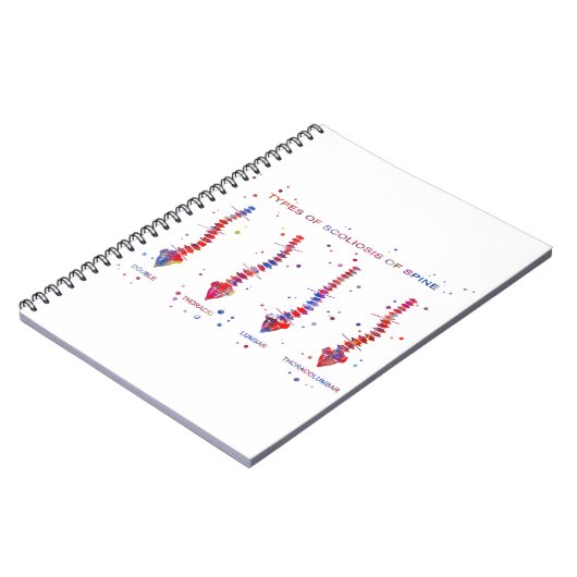 Soort scoliose van de wervelkolom notitieboek (Linkerzijde)