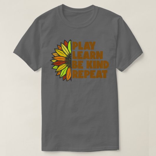 Soort spel Leer Soort Herhaal Eenheidsdag Geen Bul T-shirt (Design voorkant)