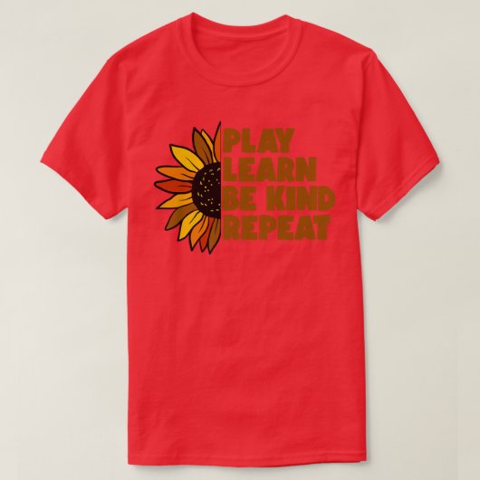 Soort spel Leer Soort Herhaal Eenheidsdag Geen Bul T-shirt (Design voorkant)