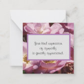 Soort uiting van sympathie notitiekaartje (Voorkant)