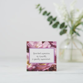 Soort uiting van sympathie notitiekaartje