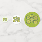 Soort van een Big Dill Deal Green Pickle Chip Cong Confetti (Achterkanten)