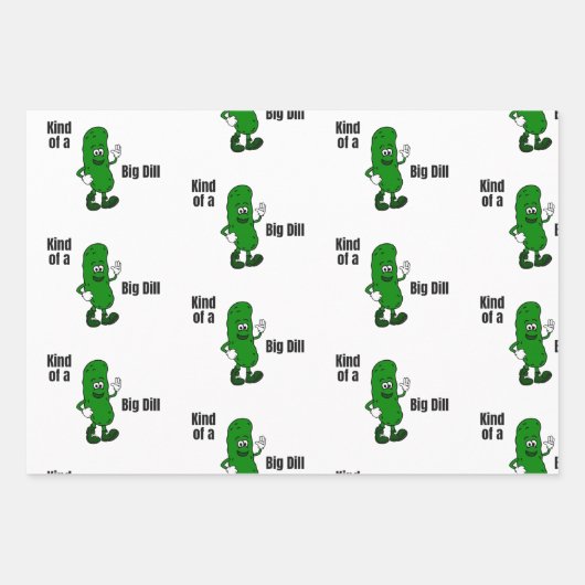 Soort van een Big Dill Pickle Wrapping Paper Sheet (Voorkant 3)