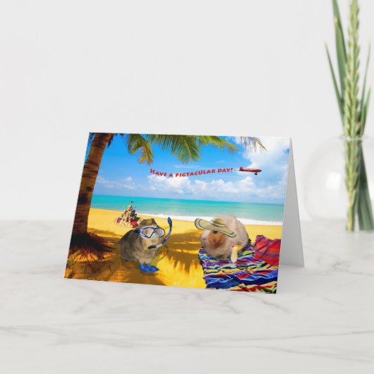 Soort varkens Dag Kaart (Voorkant)