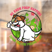 Soort vriendschappelijke hond die het venster van  raamsticker (Vel 2)