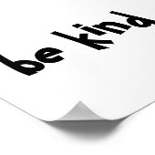 soort witte zwarte vriendelijkheid typografie poster (Hoek)