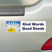 Soort woorden Goede daden bumperstickers Daisy Flo (Op auto)