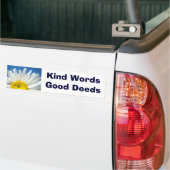 Soort woorden Goede daden bumperstickers Daisy Flo (Op Truck)