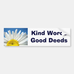 Soort woorden Goede daden bumperstickers Daisy Flo