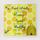 Soort woorden zijn als honingInspirerend Legpuzzel (Verticaal)