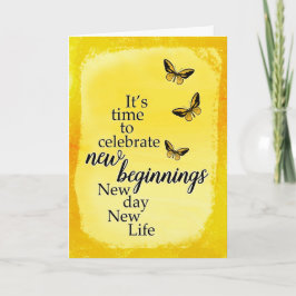 Soortaanmoediging met Butterflies en Script Kaart