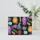 Soorten bacteriën briefkaart (Staand voorkant)