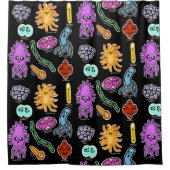 Soorten bacteriën douchegordijn (Voorkant)