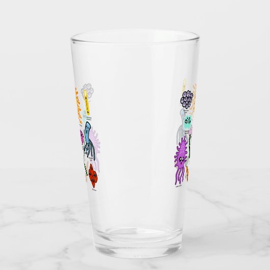 Soorten bacteriën glas (Links)