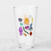 Soorten bacteriën glas (Voorkant)