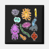 Soorten bacteriën magneet (Voorkant)
