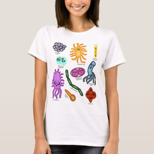 Soorten bacteriën t-shirt