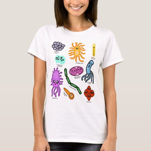 Soorten Bacteriën T-shirt (Voorkant)