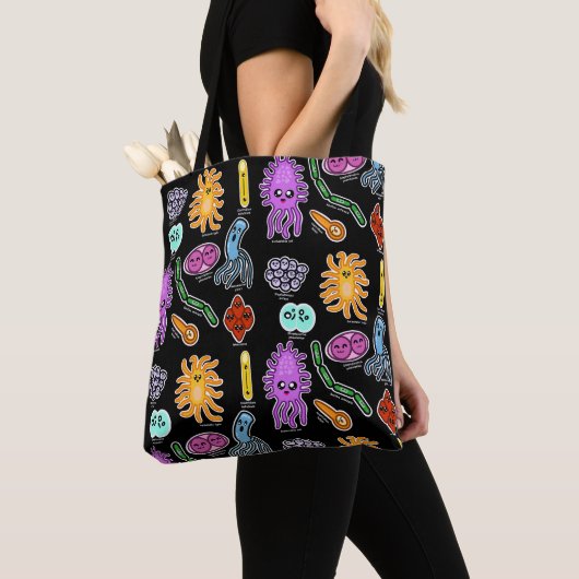 Soorten bacteriën tote bag (Dichtbij)
