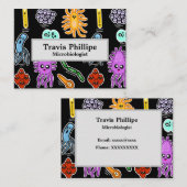 Soorten Bacteriën Visitekaartje (Voorkant / Achterkant)