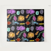 Soorten Bacteriën Wandkleed (Voorkant (horizontaal))