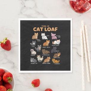 Soorten Cat Loaf Schattige Kitten Kawaii Katten Ka Servet