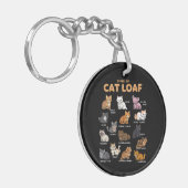 Soorten Cat Loaf Schattige Kitten Kawaii Katten Ka Sleutelhanger (Voorkant Links)