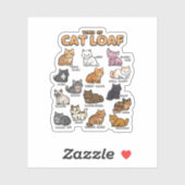 Soorten Cat Loaf Schattige Kitten Kawaii Katten Ka Sticker (Vel)