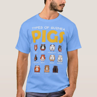Soorten cavia's, luipkuikens en pekknaagdieren t-shirt