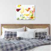 Soorten cocktails canvas afdruk (Insitu (Slaapkamer))