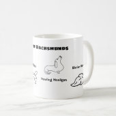 Soorten Dachshunds | Funny Dachshund Koffiemok (Voorkant rechts)