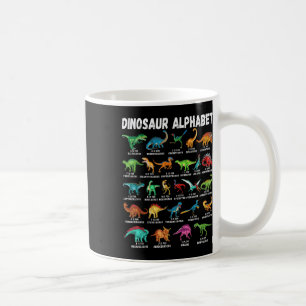 Soorten Dinosauriërs Alfabet A-Z Abc Dino Identifi Koffiemok