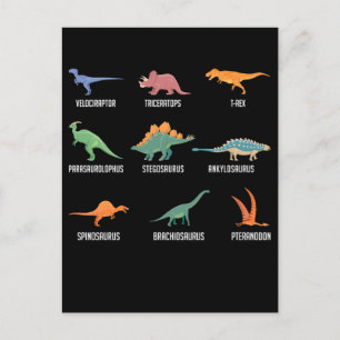 Soorten Dinosaurus Spinosaurus Trex Briefkaart