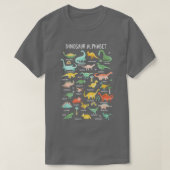 Soorten dinosaurussen, alfabet ABC, voor Kinder jo T-shirt (Design voorkant)