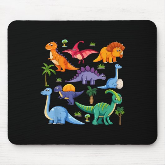 Soorten Dinosaurussen Graphics Mijn Dinosaurus Coo Muismat (Voorkant)
