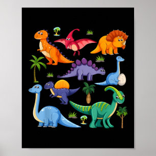 Soorten Dinosaurussen Graphics Mijn Dinosaurus Coo Poster