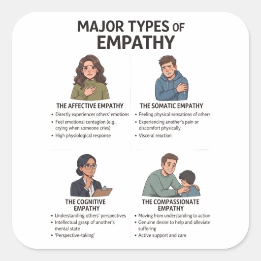 Soorten Empathie Laptop Sticker (Voorkant)