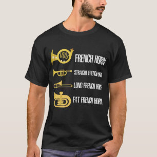 Soorten Franse muzikant van remspeler T-shirt