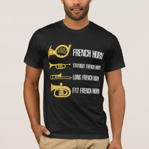 Soorten Franse muzikant van remspeler T-shirt
