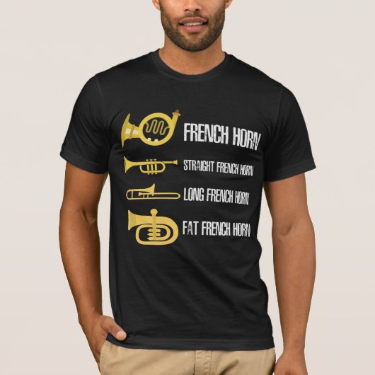 Soorten Franse muzikant van remspeler T-shirt (Voorkant)