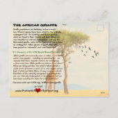 Soorten Giraffe zijn nu bedreigd - Feestdagenkaart (Achterkant)