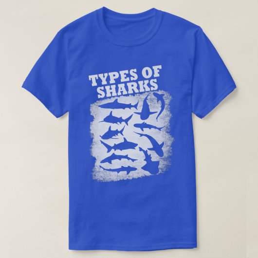 Soorten Haaien T-shirt (Design voorkant)