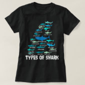 Soorten haaiensoorten grote witte reuzenhaai M T-shirt (Design voorkant)